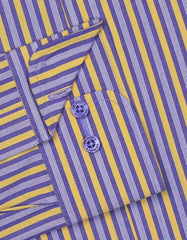 Stripe Yellow Tailored Smart Fit Shirt FS2726-2SF-15.5