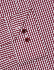 Check White/Maroon Tailored Smart Fit Shirt FS2728-1SF-15.5
