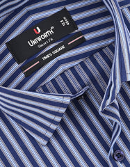Stripe Blue Tailored Smart Fit Shirt FS2730SH-15