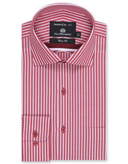 Stripe White/Red Classic Fit Shirt FS2731RF-14.5