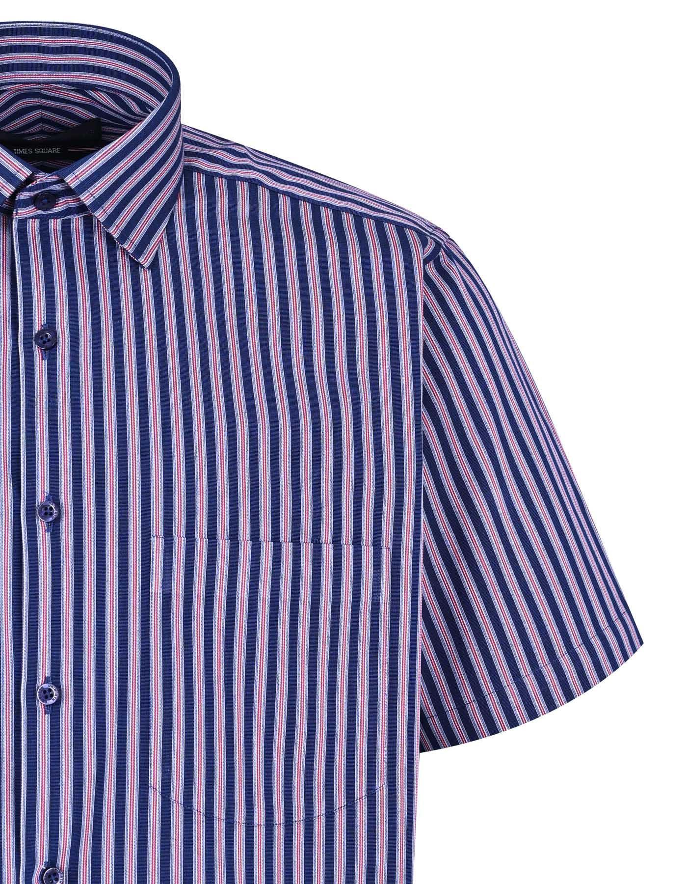 Stripe Navy Classic Fit Shirt FS2731RH-15.5