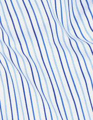 Stripe White/Blue Tailored Smart Fit Shirt FS2734SF-16