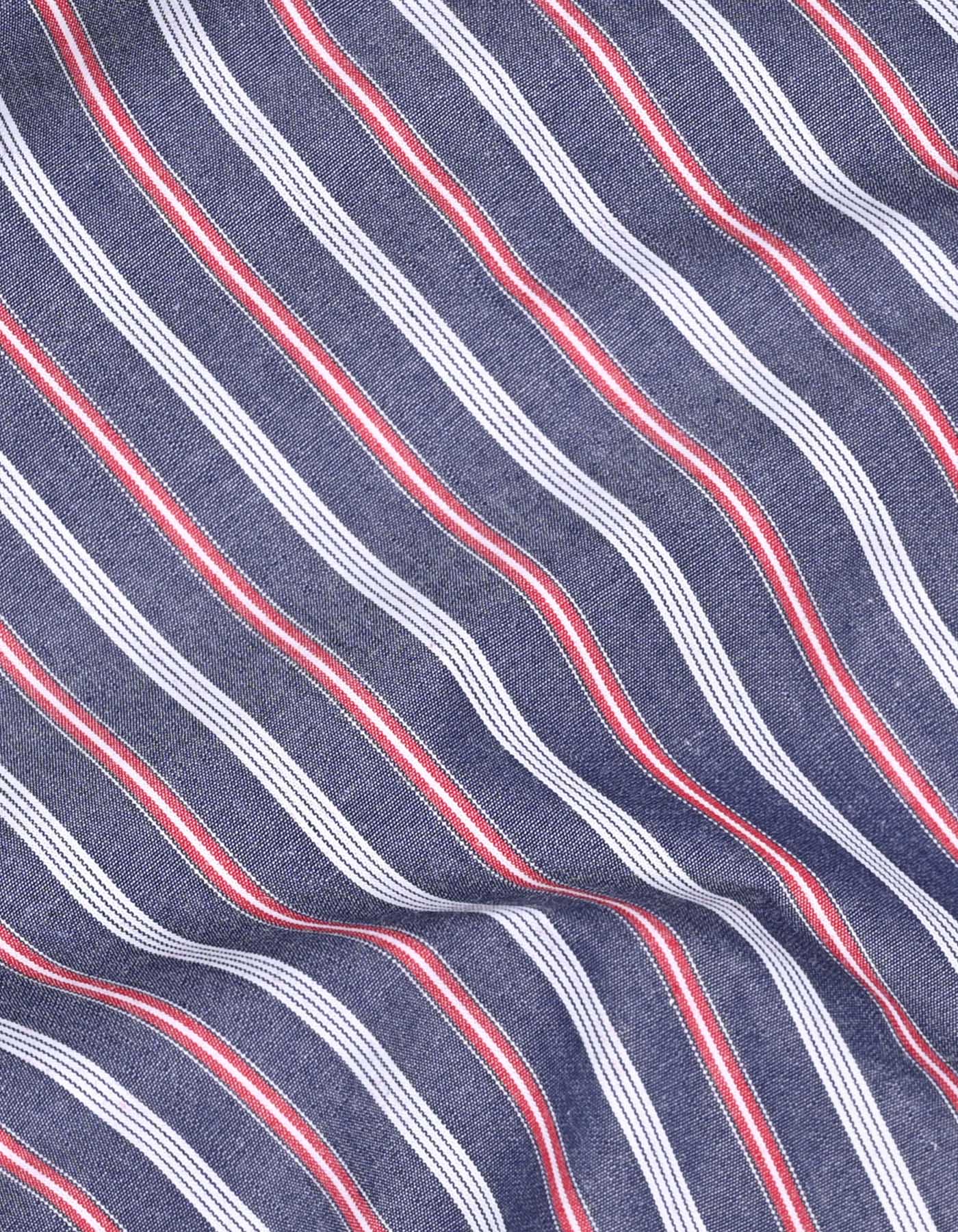 Stripe Navy Tailored Smart Fit Shirt FS2735SH-16