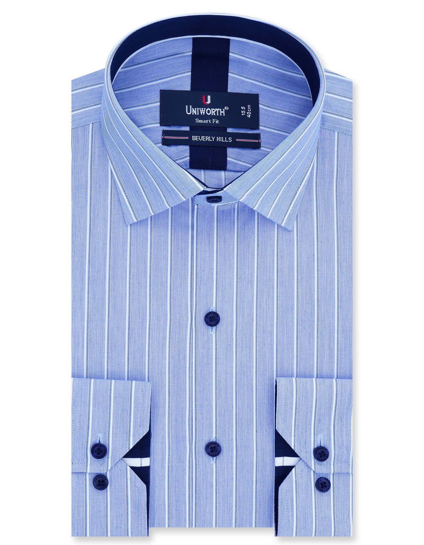 Stripe Sky Tailored Smart Fit Shirt FS2736-1SF-14.5