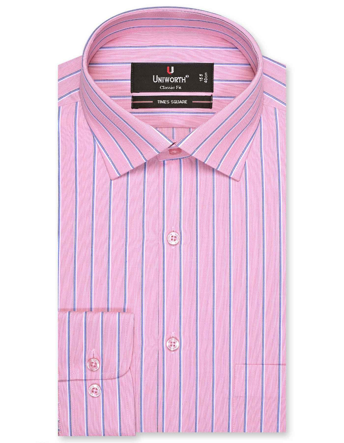 Stripe L Pink Classic Fit Shirt FS2737-2RF-14.5