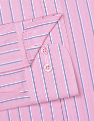 Stripe L Pink Tailored Smart Fit Shirt FS2737-2SF-15.5