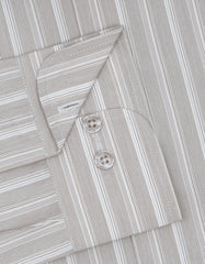 Stripe Beige Classic Fit Shirt FS2740-3RF-15.5