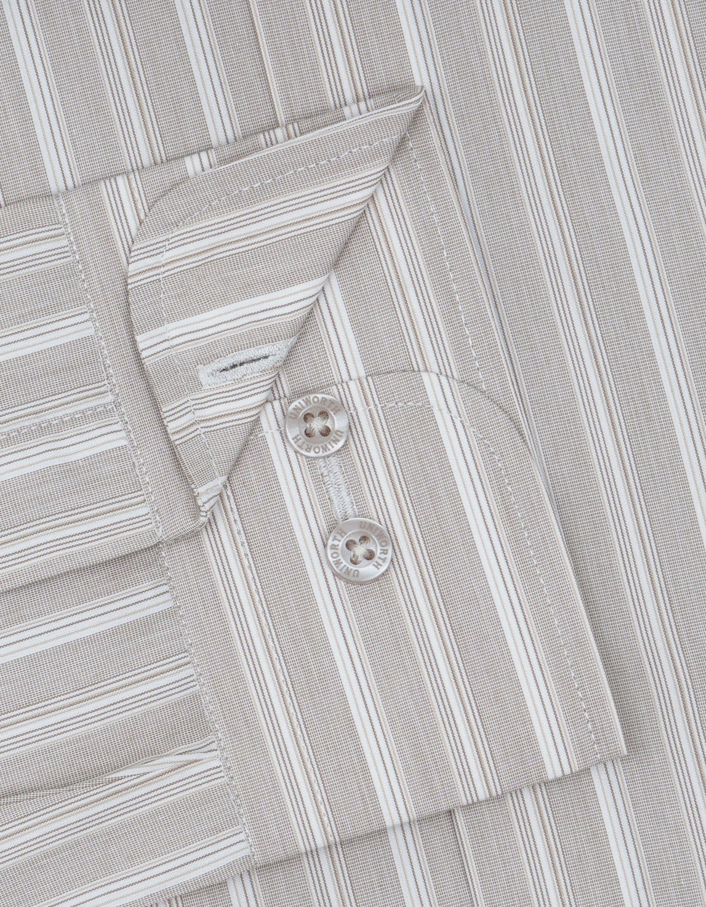Stripe Beige Smart Fit Shirt FS2740-3SF-15.5