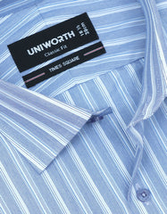 Stripe Blue Classic Fit Shirt FS2741-2RF-15