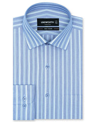 Stripe Blue Classic Fit Shirt FS2741-2RF-14.5