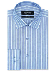 Stripe Blue Tailored Smart Fit Shirt FS2741-2SF-14.5