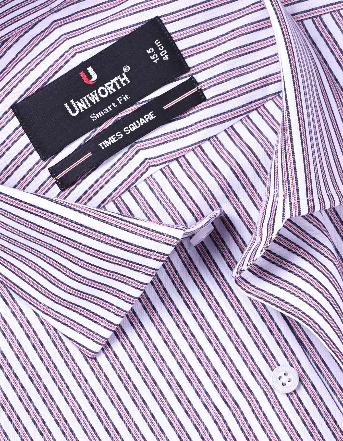 Stripe Navy Tailored Smart Fit Shirt FS2743-1SF-15
