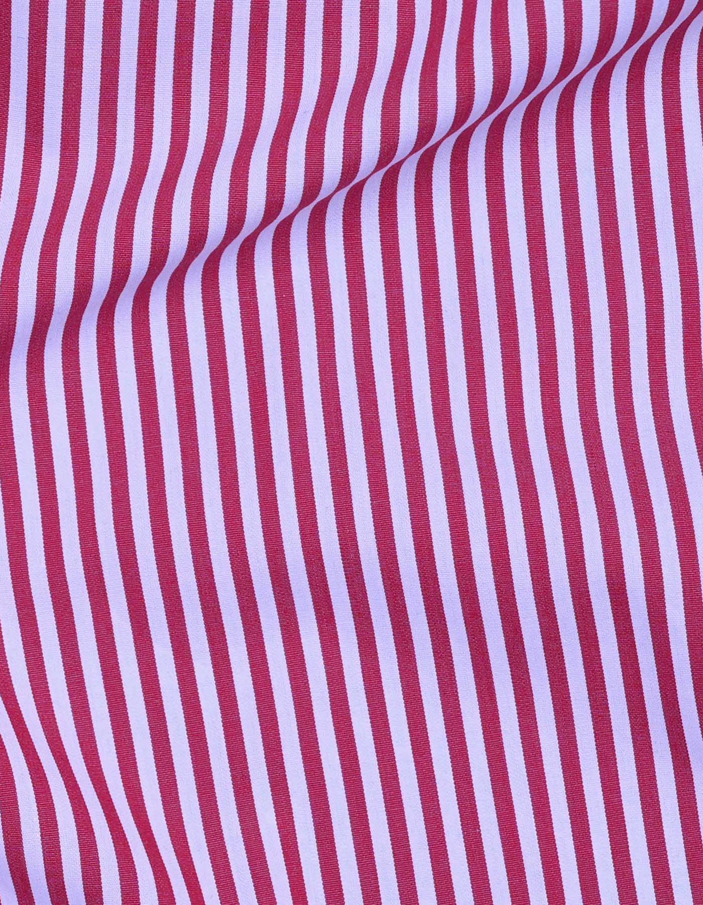 Stripe Maroon/Sky Tailored Smart Fit Shirt FS2744-1SF-16