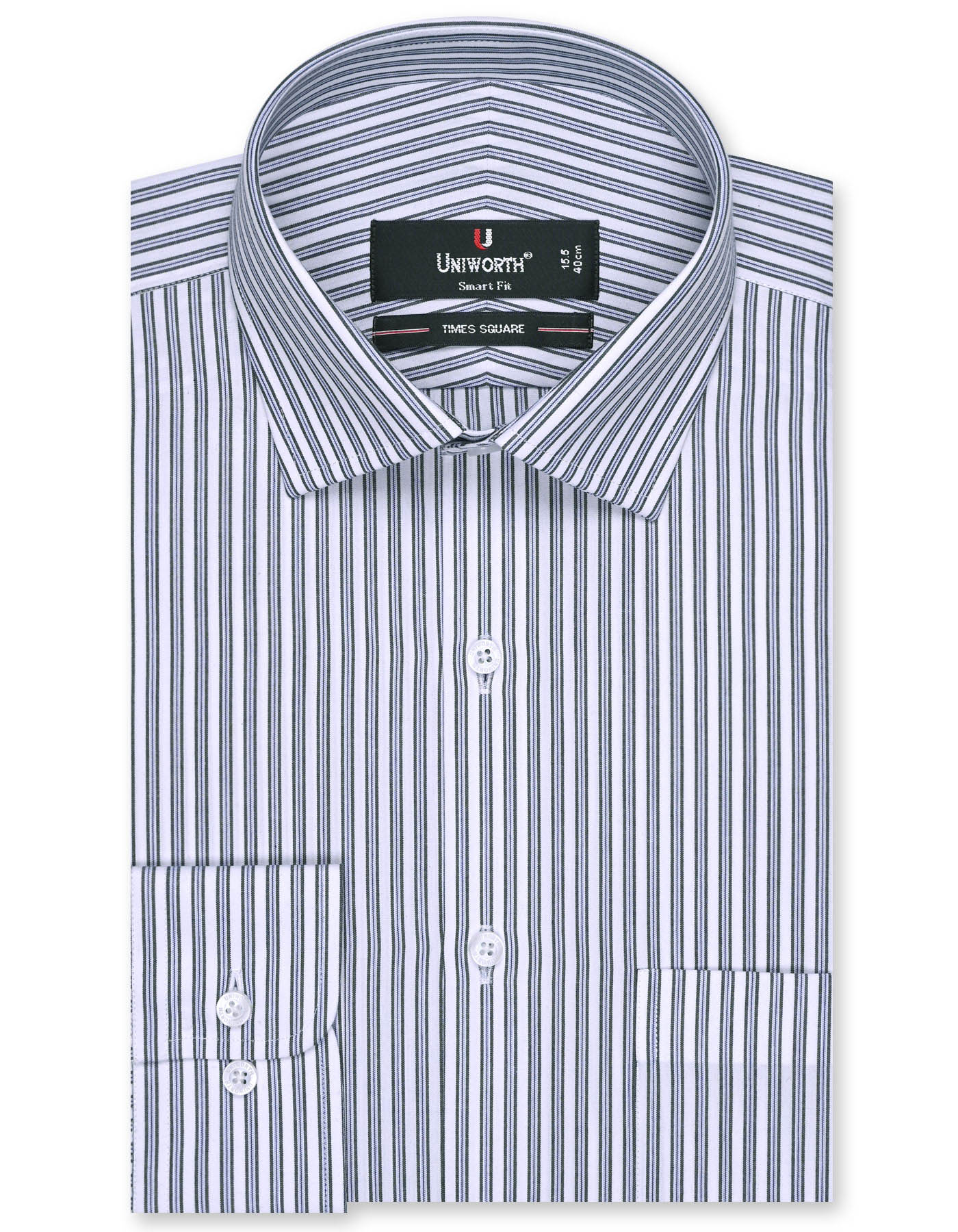 Stripe D Green Tailored Smart Fit Shirt FS2745-2SF-14.5
