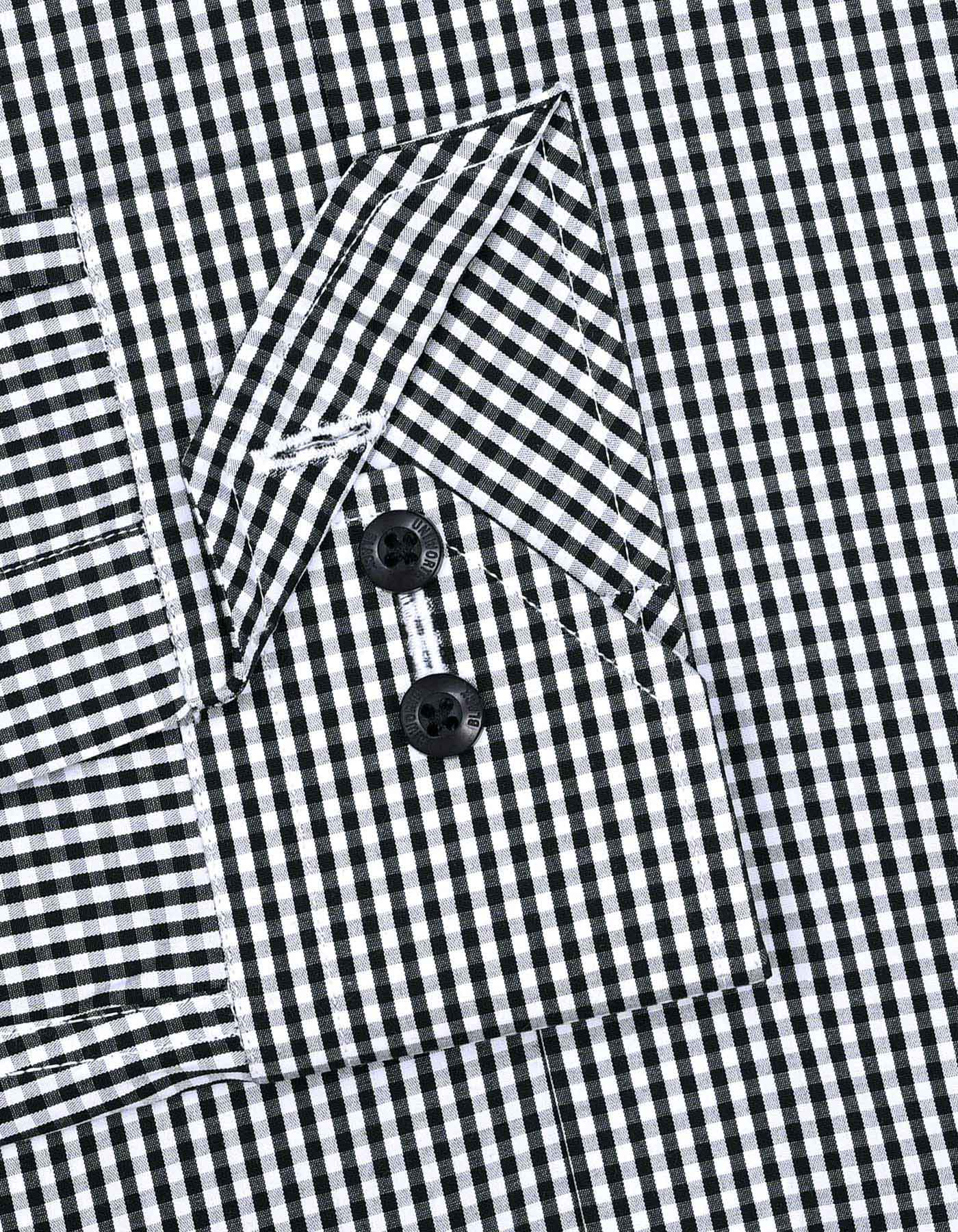 Check White/Black Tailored Smart Fit Shirt FS2746-1SF-15.5