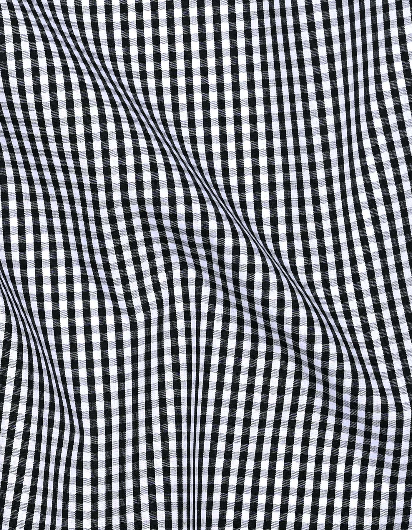 Check White/Black Tailored Smart Fit Shirt FS2746-1SF-16
