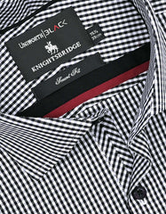 Check White/Black Tailored Smart Fit Shirt FS2746-1SF-15