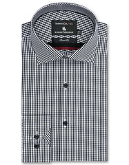Check White/Black Tailored Smart Fit Shirt FS2746-1SF-14.5