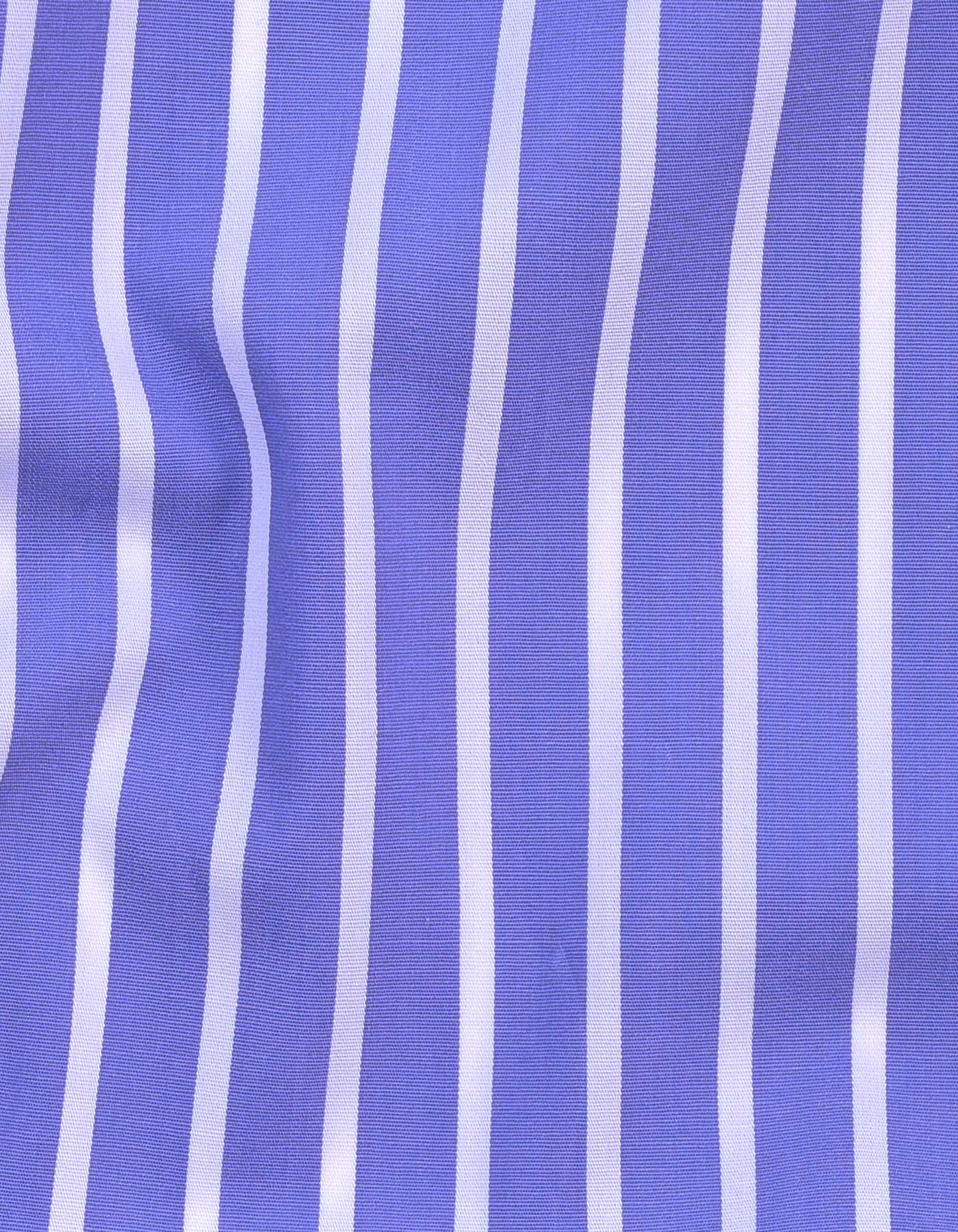 Stripe White/Sky Tailored Smart Fit Shirt FS2746-2SF-16