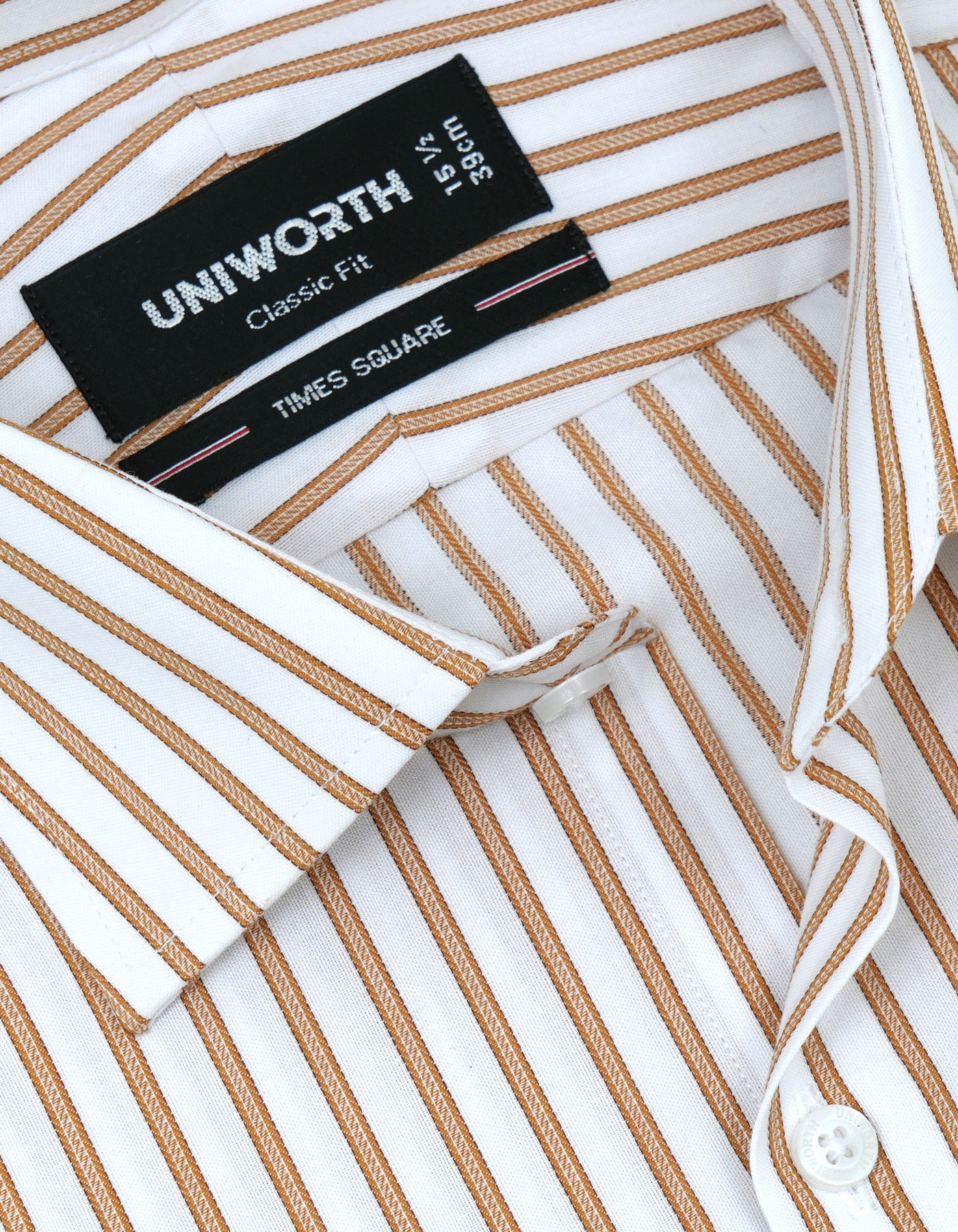 Stripe Mustard Classic Fit Shirt FS2746-3RF-15