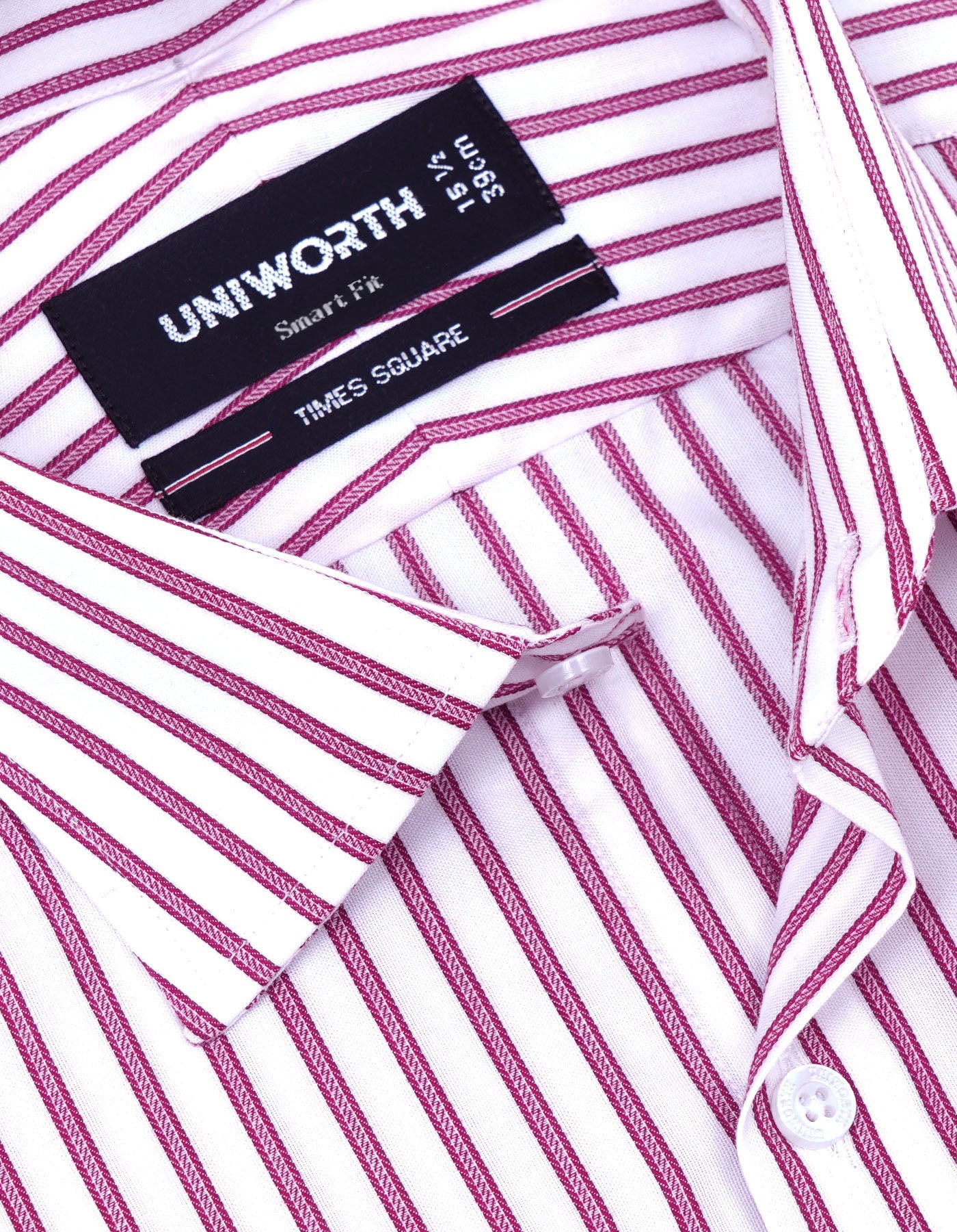 Stripe Maroon Tailored Smart Fit Shirt FS2747-2SF-15