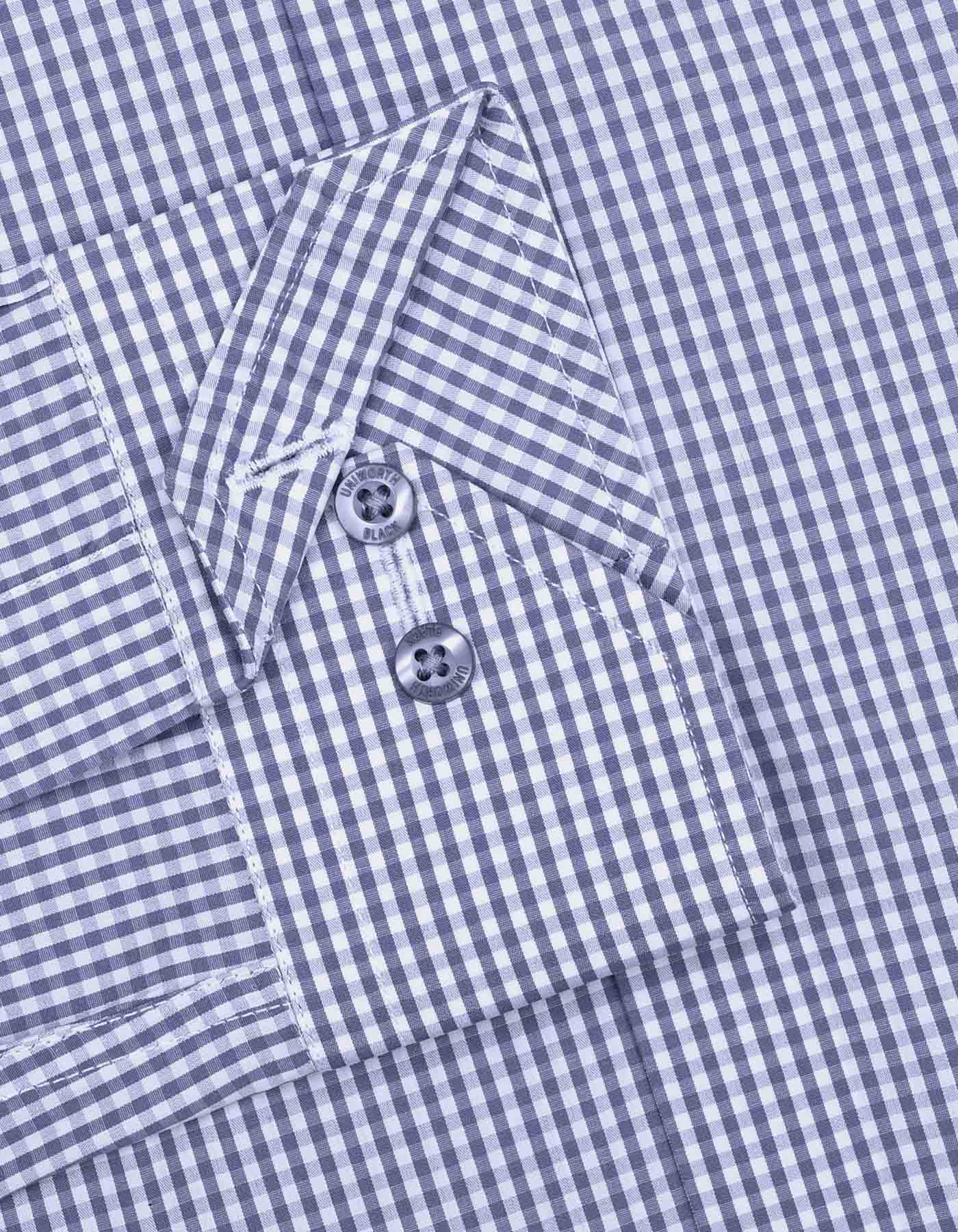 Check White/Grey Classic Fit Shirt FS2749-1RF-15.5