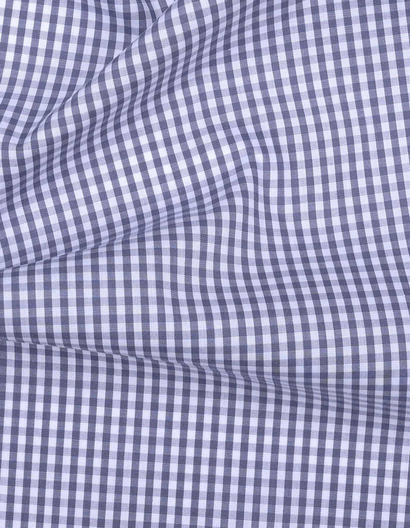 Check White/Grey Classic Fit Shirt FS2749-1RF-16