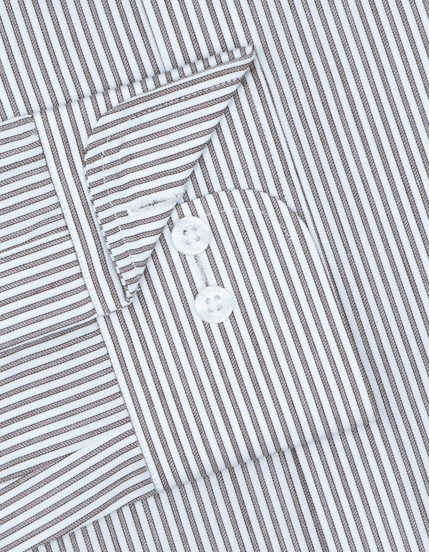 Stripe D Brown Classic Fit Shirt FS2752RF-15.5