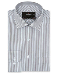 Stripe D Brown Classic Fit Shirt FS2752RF-14.5