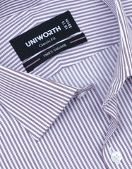 Stripe Maroon Classic Fit Shirt FS2753RF-15