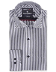 Stripe White/Black Classic Fit Shirt FS2756RF-14.5