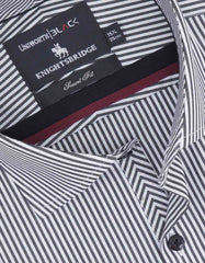 Stripe White/Black Tailored Smart Fit Shirt FS2756SF-15