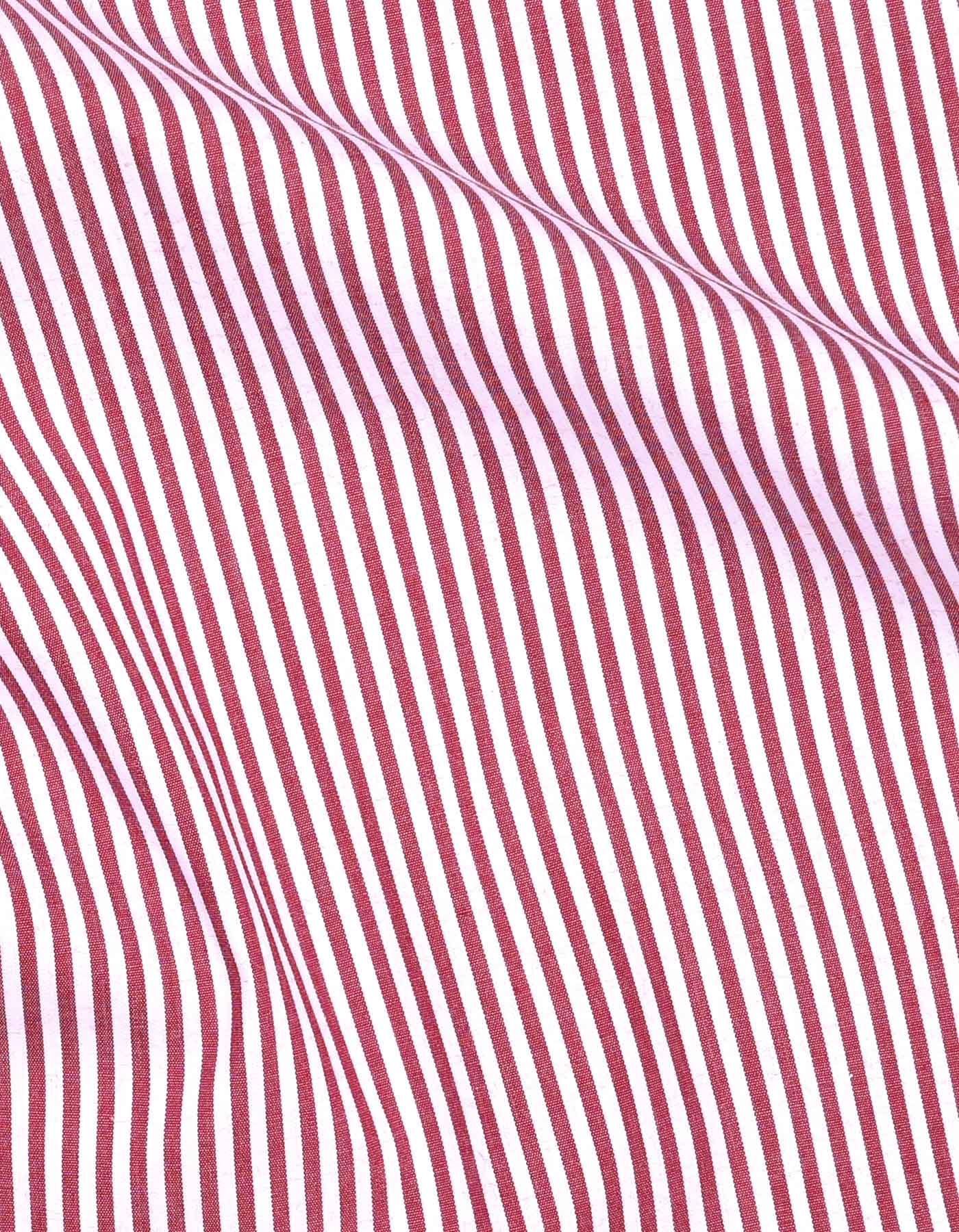 Stripe White/Red Tailored Smart Fit Shirt FS2757-1SF-16