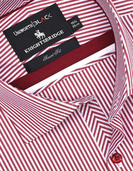Stripe White/Red Tailored Smart Fit Shirt FS2757-1SF-15