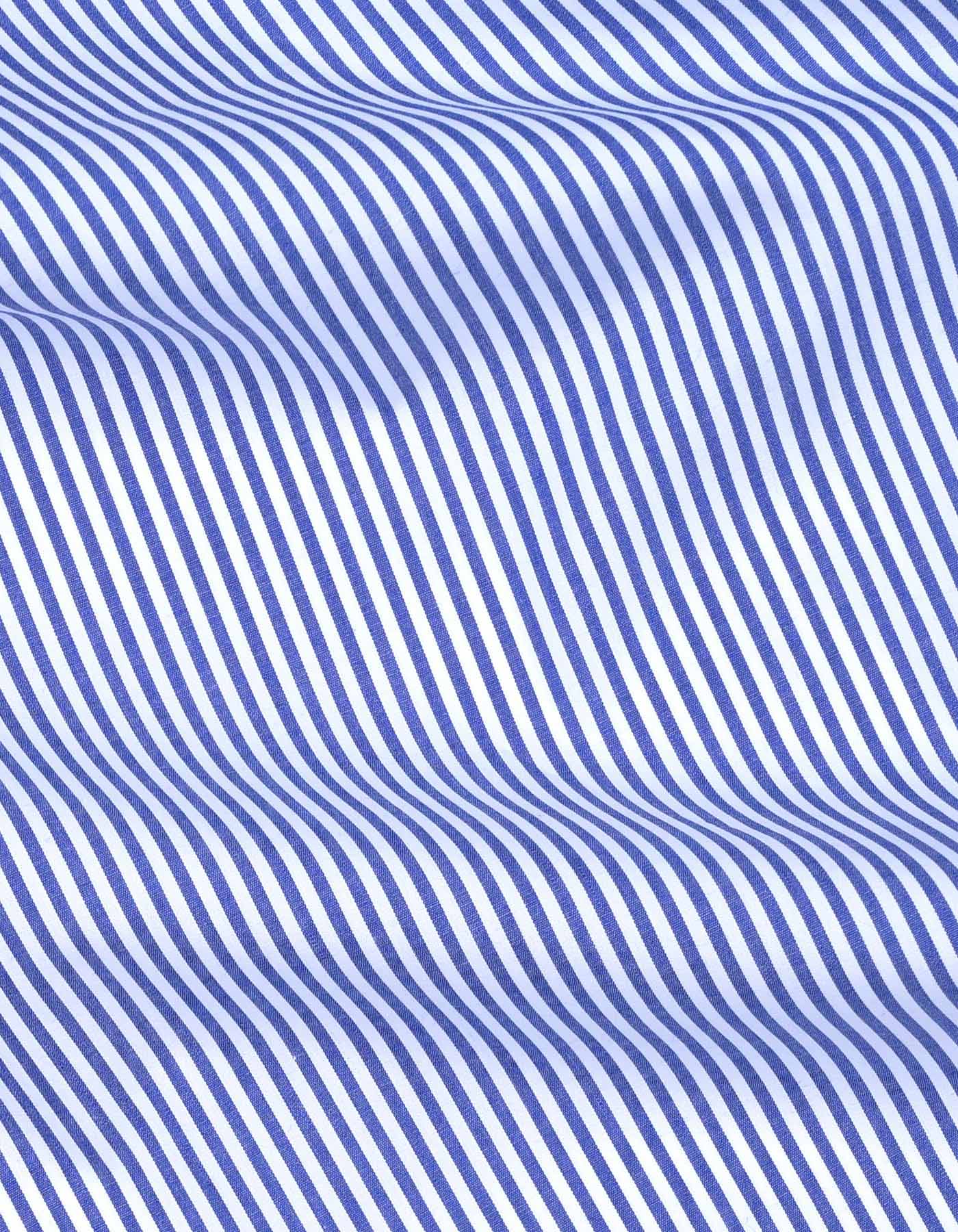 Stripe White/Blue Tailored Smart Fit Shirt FS2760SF-16