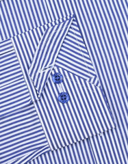 Stripe White/Blue Tailored Smart Fit Shirt FS2760SF-15.5