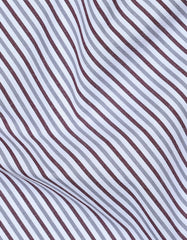 Stripe Maroon Tailored Smart Fit Shirt FS2761-2SF-16.5