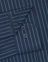 Stripe Green Tailored Smart Fit Shirt FS2764-1SF-15.5