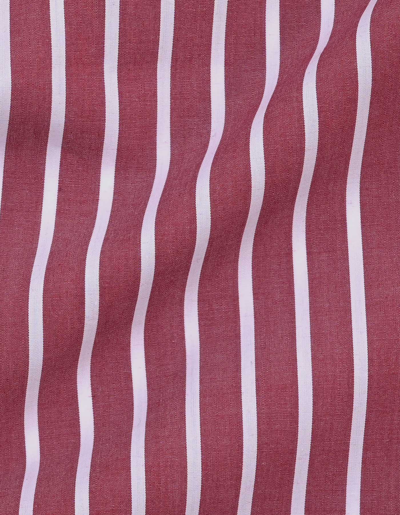 Stripe Red Classic Fit Shirt FS2765-1RF-16