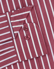 Stripe Red Tailored Smart Fit Shirt FS2765-1SF-15.5