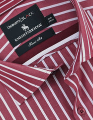 Stripe Red Tailored Smart Fit Shirt FS2765-1SF-15