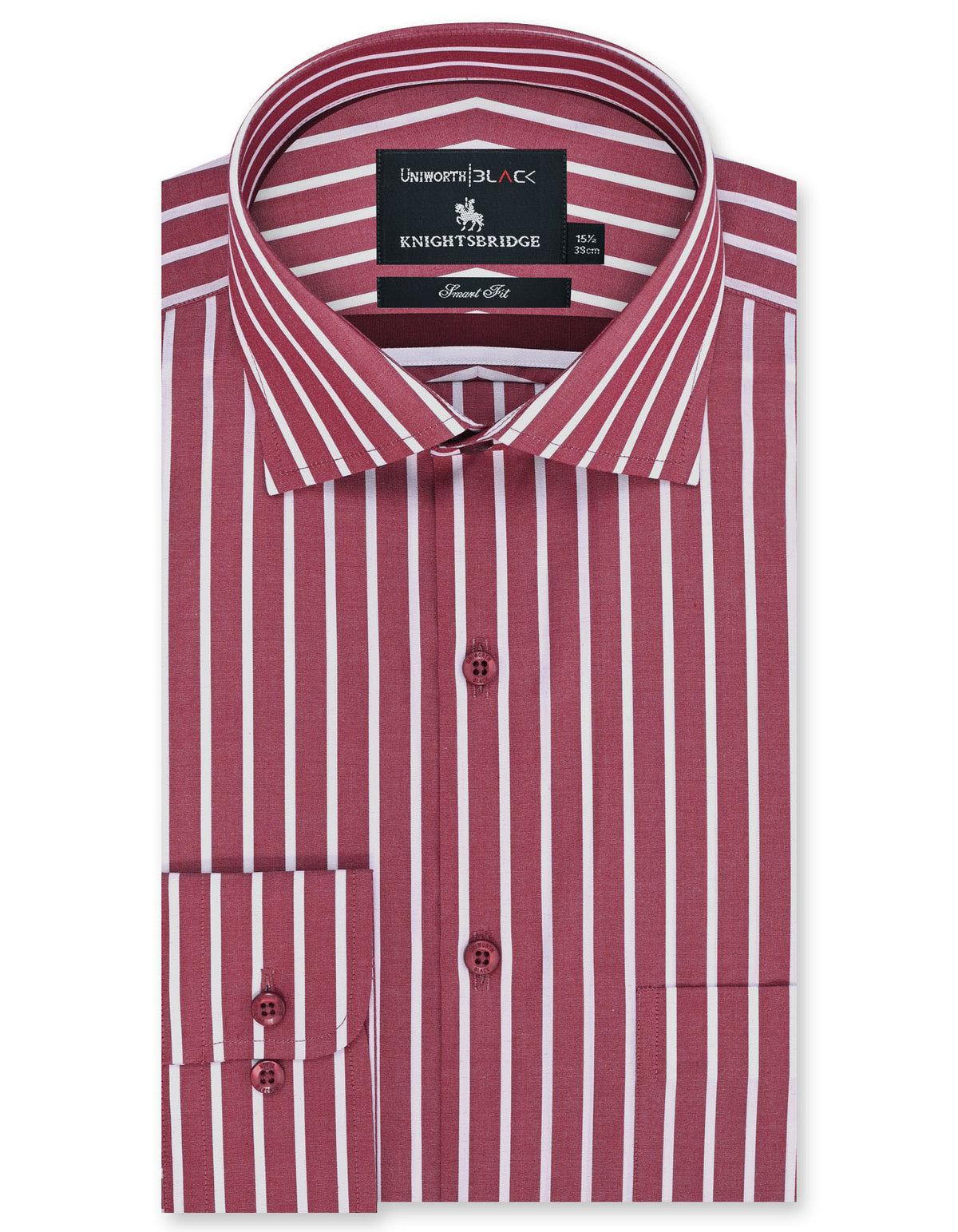 Stripe Red Tailored Smart Fit Shirt FS2765-1SF-14.5