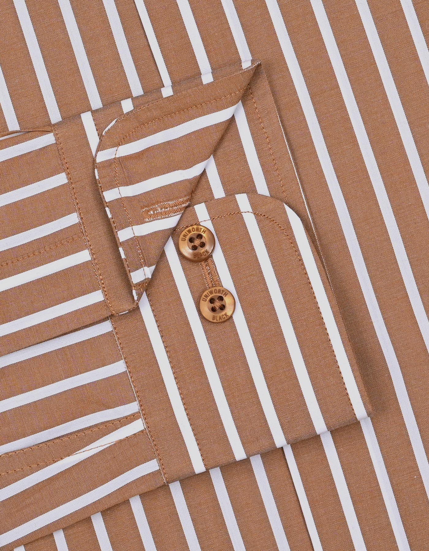 Stripe Mustard Classic Fit Shirt FS2767-1RF-16