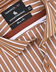 Stripe Mustard Classic Fit Shirt FS2767-1RF-15.5