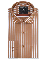 Stripe Mustard Classic Fit Shirt FS2767-1RF-15