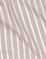 Stripe Beige Tailored Smart Fit Shirt FS2768-1SF-16