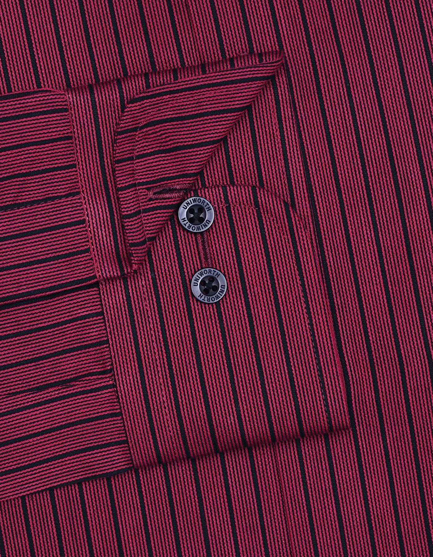 Stripe Red Classic Fit Shirt FS2768-2RF-15.5