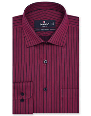 Stripe Red Classic Fit Shirt FS2768-2RF-14.5