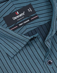 Stripe Sea Green Classic Fit Shirt FS2769-2RF-15