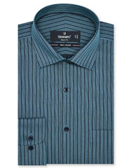 Stripe C Green  Tailored Smart Fit Shirt FS2769-2SF-14.5
